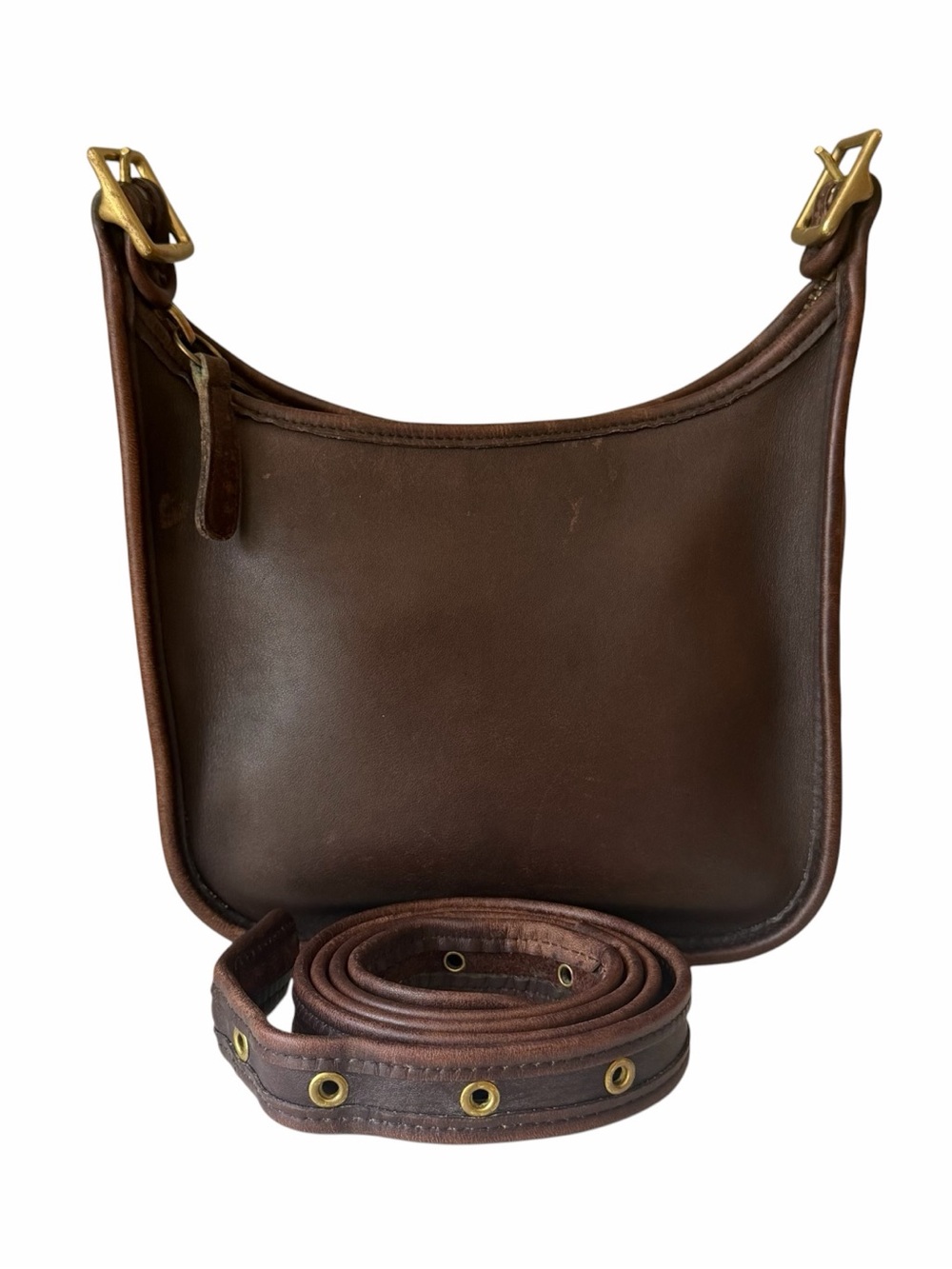 Vintage Coach 9950 Janice Mahogany USA Crossbody COA